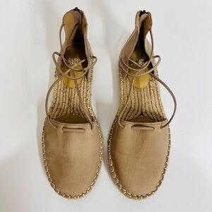 Eileen Fisher Lee Suede Espadrille Flat   Sz 8.5  NWOT